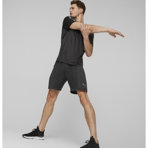 Puma Bėgimo Marškinėliai Vyrams Fit Taped Tee Black 523190 01