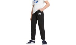 Puma Ess+ Street Art spodnie dresowe młodzieżowe czarne 673273 01