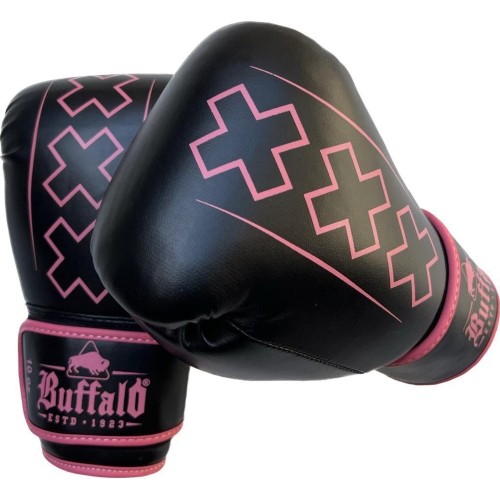 Rękawice bokserskie Buffalo Outrage, czarno-różowe, 14 oz