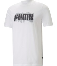 Puma koszulka męska Graphics Puma Wording White 674475 02