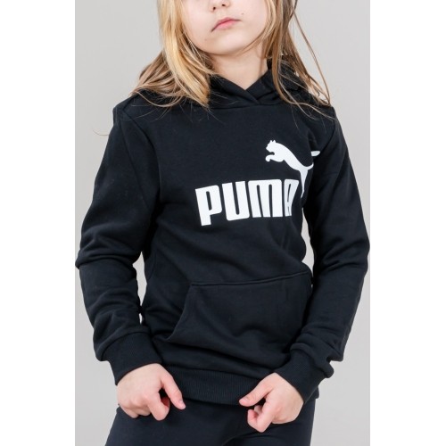 Bluza młodzieżowa Puma Ess Logo Hoodie Black 587030 01