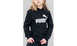 Puma Džemperis Paaugliams Ess Logo Hoodie Black 587030 01