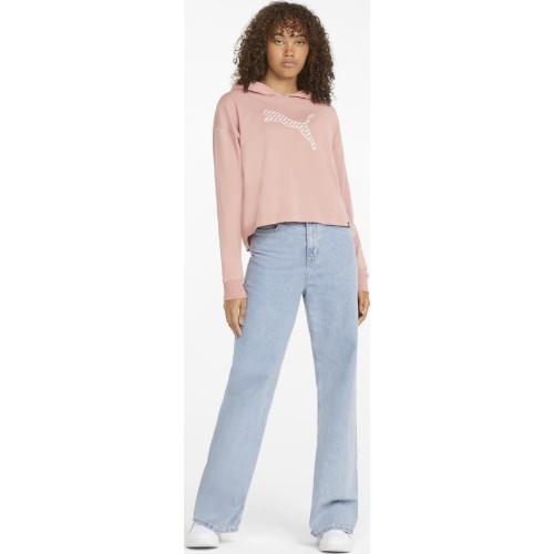 Puma Power Summer bluza damska z kapturem różowa 848402 24