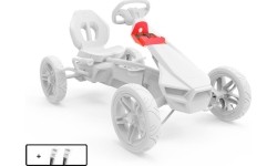 Rally - Zestaw kontrolek kontrolera APX czerwony