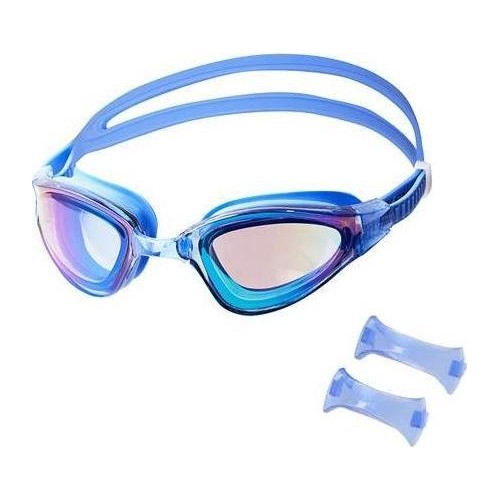 NQG180MAF NIEBIESKIE/TĘCZOWE OKULARY PŁYWACKIE NILS AQUA