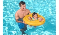 Nadmuchiwany pierścień Bestway Triple Baby 69cm - Yellow
