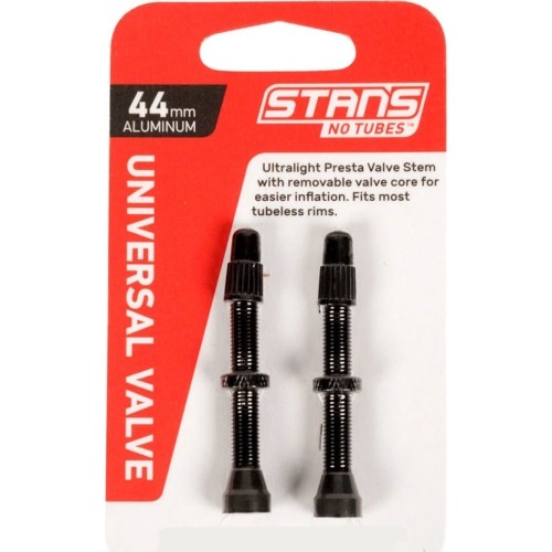 Zawory do opon bezdętkowych Stan's NoTubes 44 mm (czarne)