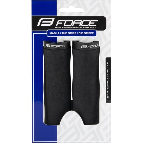Chwyty kierownicy FORCE EVA 130mm (czarne)