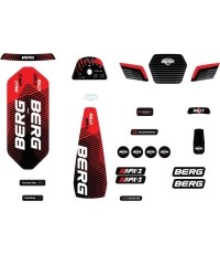 Rally - Zestaw naklejek APX Red 3 Gears