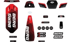 Rally - Zestaw naklejek APX Red 3 Gears