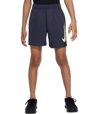 Nike Dri-FIT Multi + Short GX szorty młodzieżowe szare DX5361 015
