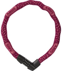 Zapięcie ABUS Tresor 1385/75 cherry heart (6mm) (fioletowo-różowe)