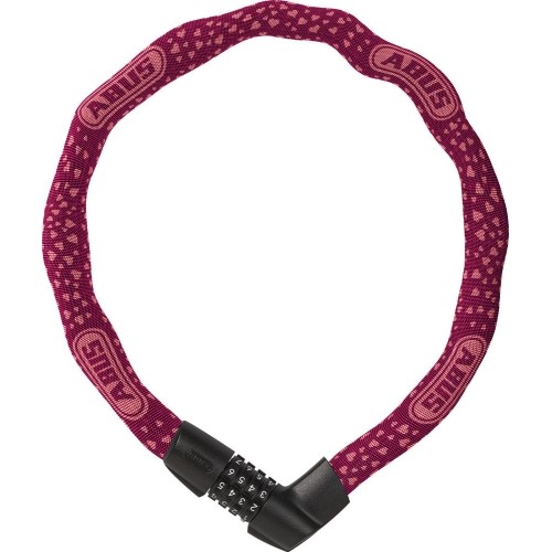 Zapięcie ABUS Tresor 1385/75 cherry heart (6mm) (fioletowo-różowe)
