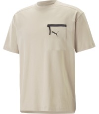 Puma Medvilniniai Marškinėliai Vyrams Open Road Tee Granola Creamy 673401 88