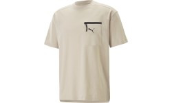 Bawełniany T-shirt męski Puma Open Road Tee Granola Creamy 673401 88