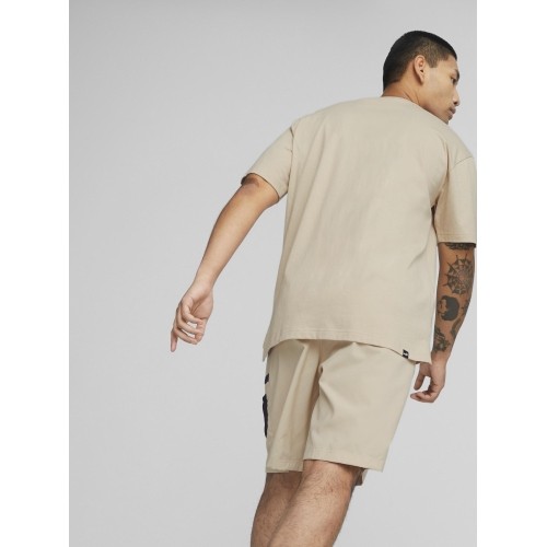 Puma Medvilniniai Marškinėliai Vyrams Open Road Tee Granola Creamy 673401 88