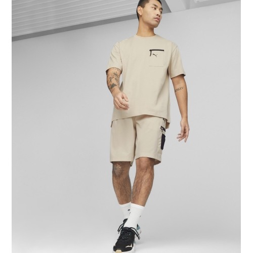 Puma Medvilniniai Marškinėliai Vyrams Open Road Tee Granola Creamy 673401 88