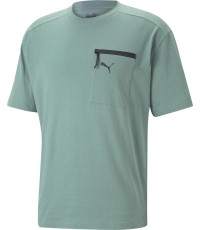 Puma Medvilniniai Marškinėliai Vyrams Open Road Tee Adriatic Green 673401 84