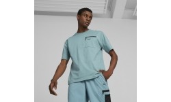 Puma Medvilniniai Marškinėliai Vyrams Open Road Tee Adriatic Green 673401 84