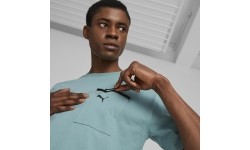 Puma Medvilniniai Marškinėliai Vyrams Open Road Tee Adriatic Green 673401 84