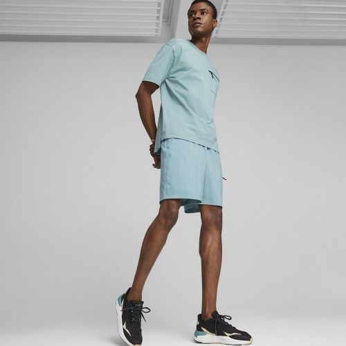 Puma Medvilniniai Marškinėliai Vyrams Open Road Tee Adriatic Green 673401 84