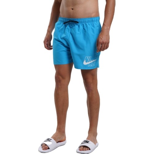 Szorty kąpielowe męskie Nike Logo Solid 5" niebieskie NESSA566 406
