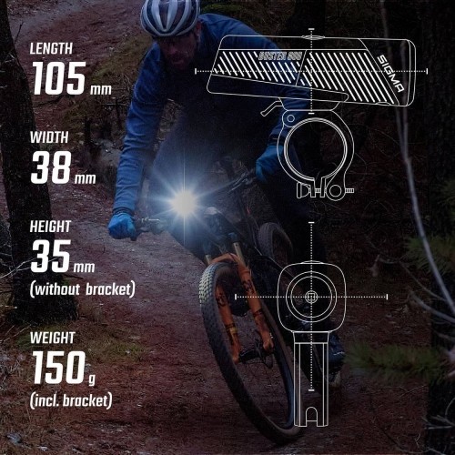 Lampa przednia Sigma Buster 800 USB