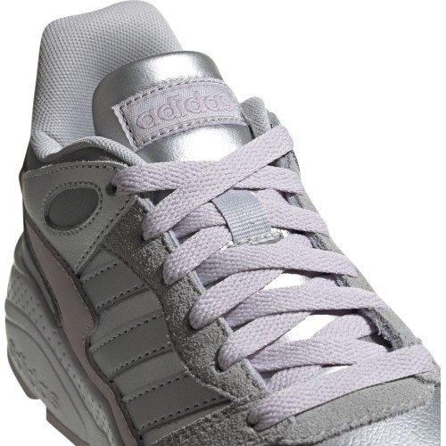 Buty damskie Adidas Crazychaos J srebrno-różowe EF7224