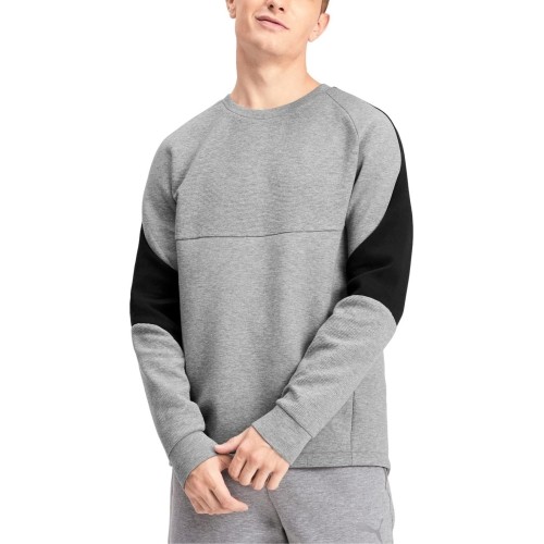 Bluza męska Puma Evostripe Crew Medium Grey Black 580091 03