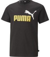 Puma Marškinėliai Paaugliams Ess+ 2 Col Logo Tee Black 586985 91