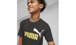 Puma Ess+ 2 Col Logo Tee koszulka młodzieżowa Black 586985 91