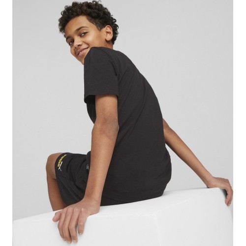 Puma Ess+ 2 Col Logo Tee koszulka młodzieżowa Black 586985 91