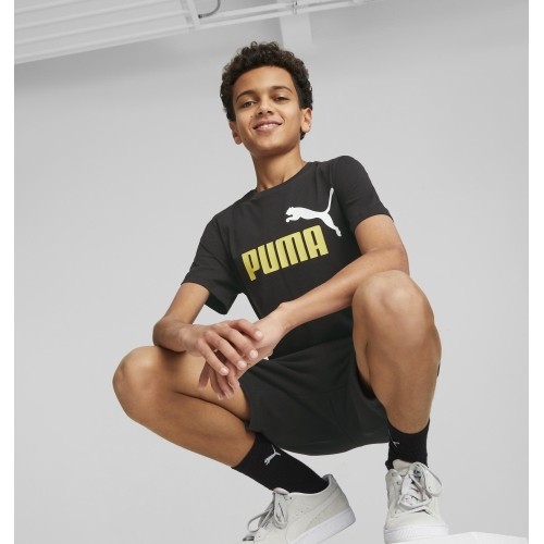 Puma Ess+ 2 Col Logo Tee koszulka młodzieżowa Black 586985 91