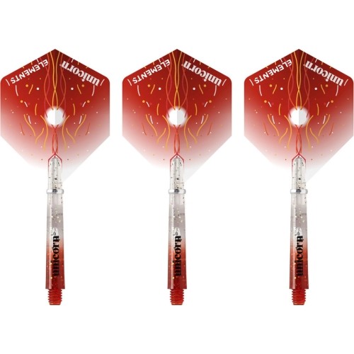 Wały i loty Dart Jednorożec Gripper 4 Elementy Combo - Red Firestorm