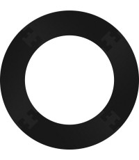 Obramowanie tarczy do rzutek Obramowanie tarczy do rzutek czarne 4 elementy do układania puzzli