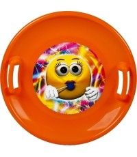 Snow Saucer STT - Orange Emoji Girl