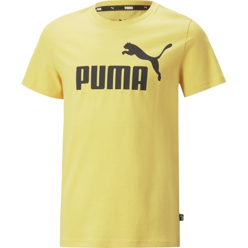 Koszulka młodzieżowa Puma ESS Logo Tee żółta 586960 43
