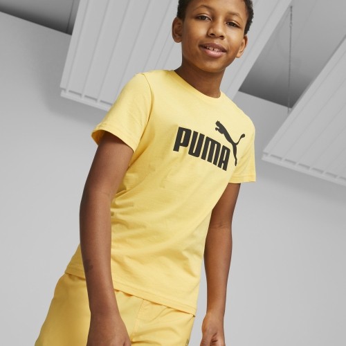 Koszulka młodzieżowa Puma ESS Logo Tee żółta 586960 43