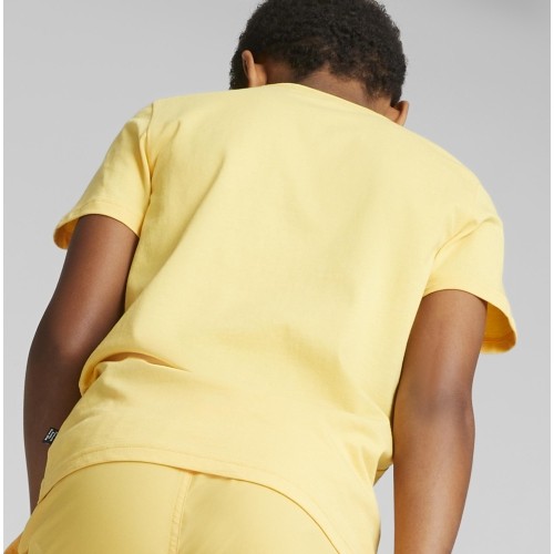 Koszulka młodzieżowa Puma ESS Logo Tee żółta 586960 43