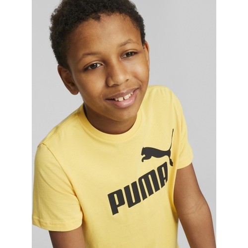 Koszulka młodzieżowa Puma ESS Logo Tee żółta 586960 43