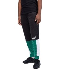 Spodnie dresowe męskie Puma Ess+ Block Black White Green 848007 37