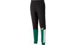 Spodnie dresowe męskie Puma Ess+ Block Black White Green 848007 37