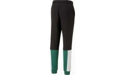 Spodnie dresowe męskie Puma Ess+ Block Black White Green 848007 37