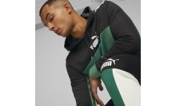 Spodnie dresowe męskie Puma Ess+ Block Black White Green 848007 37