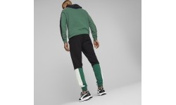 Spodnie dresowe męskie Puma Ess+ Block Black White Green 848007 37