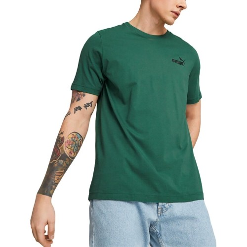 Puma Ess Small Logo Tee koszulka męska zielona 586669 46
