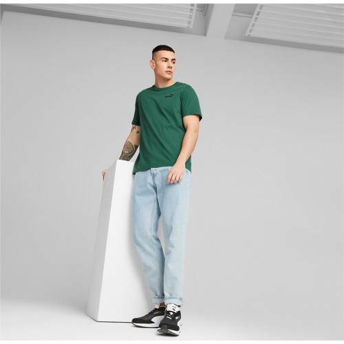 Puma Ess Small Logo Tee koszulka męska zielona 586669 46