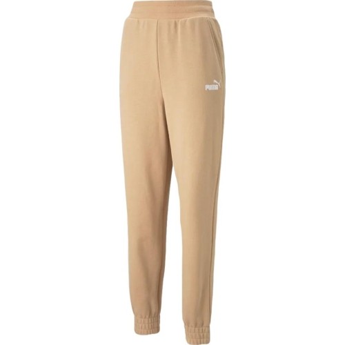 Damskie spodnie sportowe Puma Ess+ Embroidery Cream 847093 89