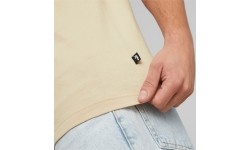 Puma bawełniana koszulka męska Ess Logo Tee Cream 586667 85
