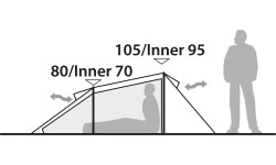 Namiot Robens Arch 2 2 osoby, niebieski